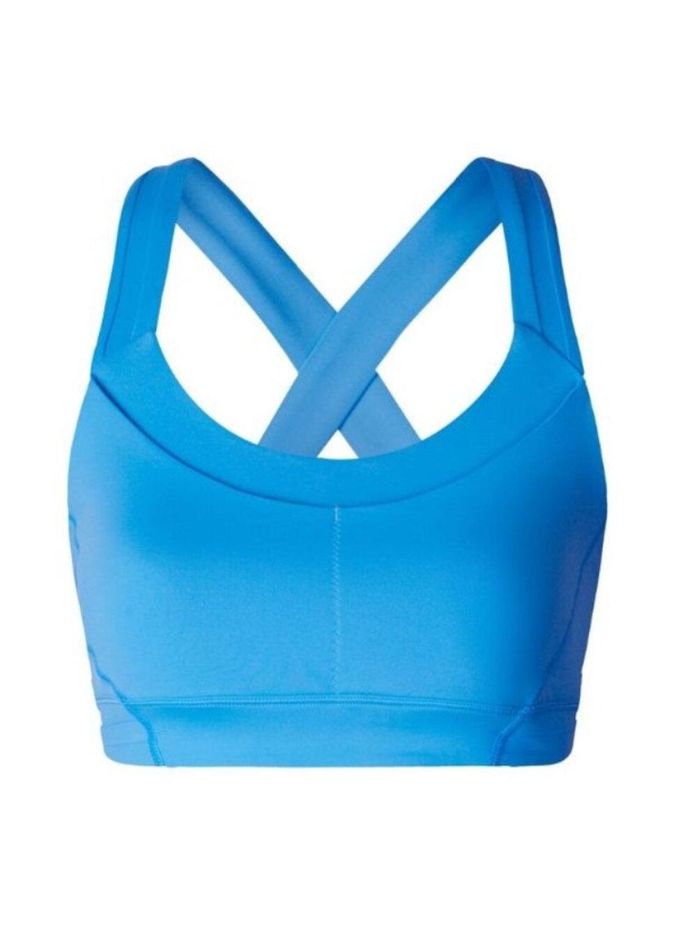 lululemon Rack Pack Bra Kayak Blue Medium Support Run Train Size 10